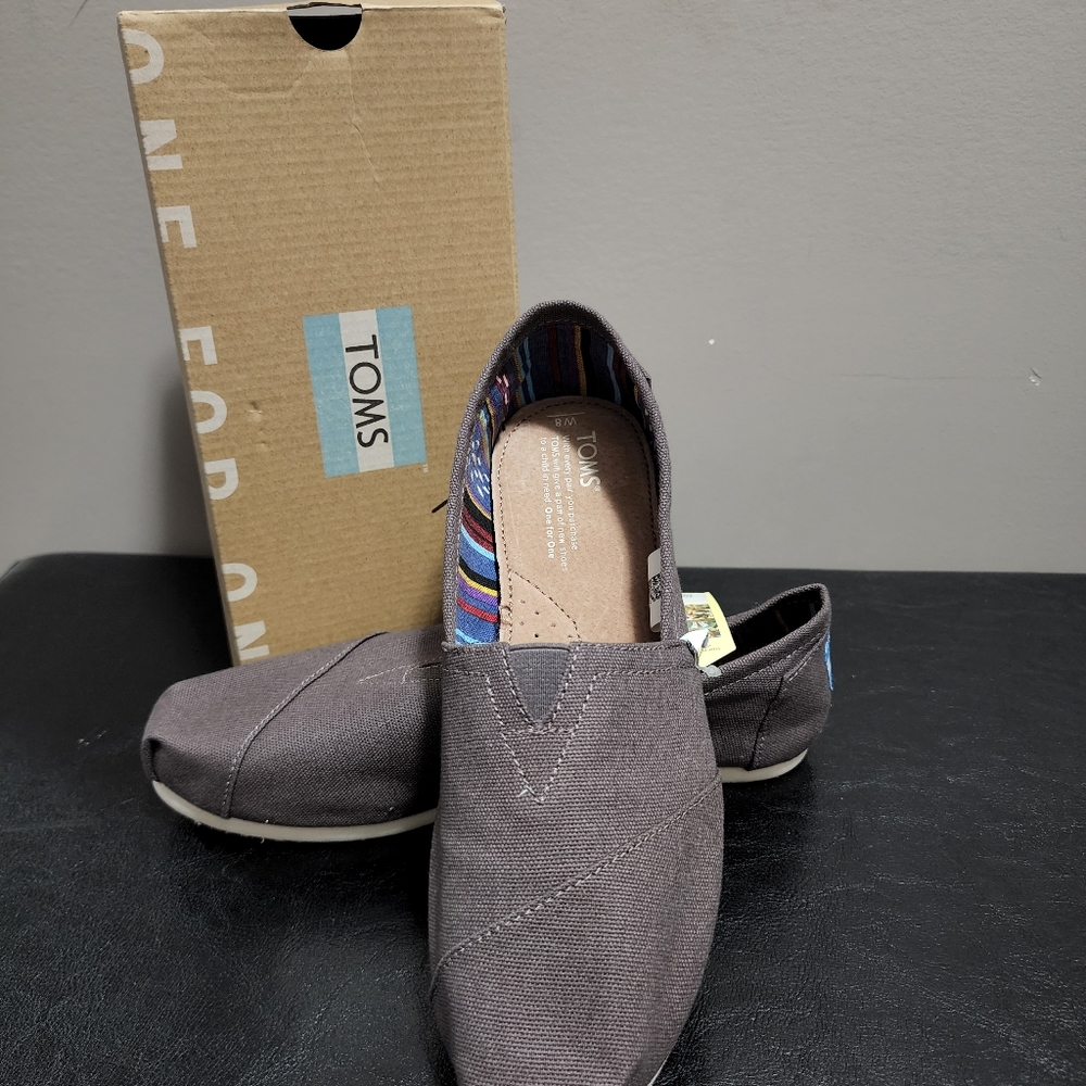 Toms Grey Slip On